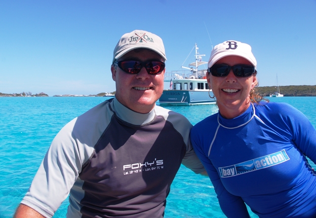 Picture of Chris and Erin in front of new boat